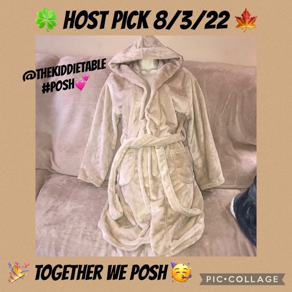 Summer & Rose Cream hooded robe XS/S/M π - Picture 1 of 6